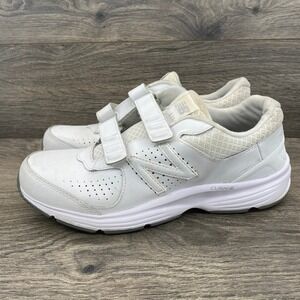 New Balance WW411HW2 Women White Hook and Loop Walking Shoes Size 8